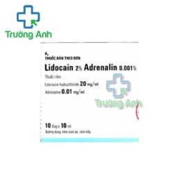 Lidocain 2% Adrenalin 0.001% Egis 10ml - Thuốc gây tê